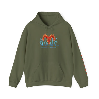Fire and Ice Stoic Mammal Kanji Style Hoodie