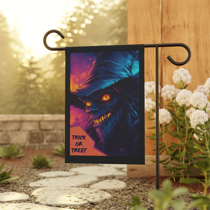 Wolf Witch Trick Or Treat Halloween Garden & House Banner