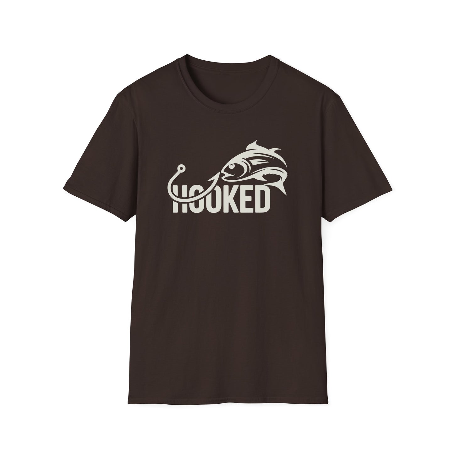 Hooked Fishing  Softstyle T-Shirt