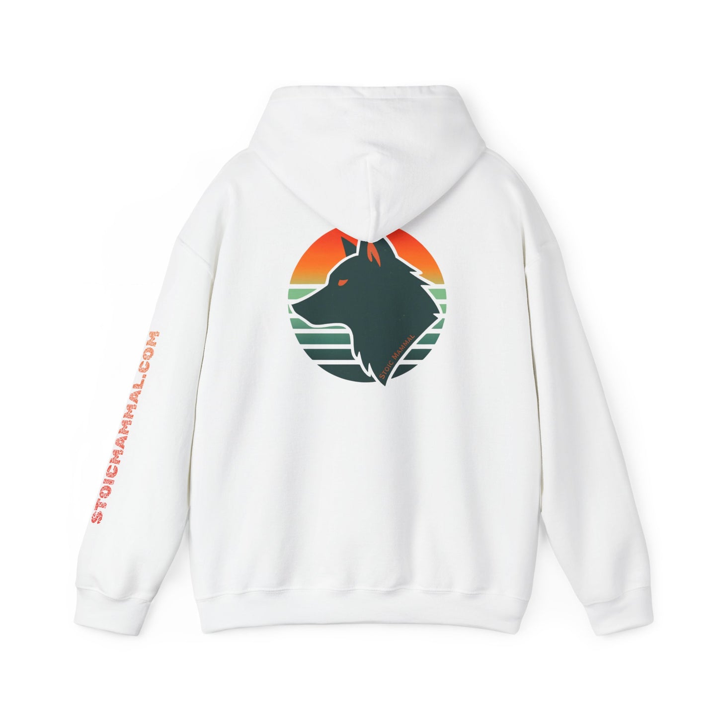 Gradient Sun Wolf Stoic Mammal Hoodie