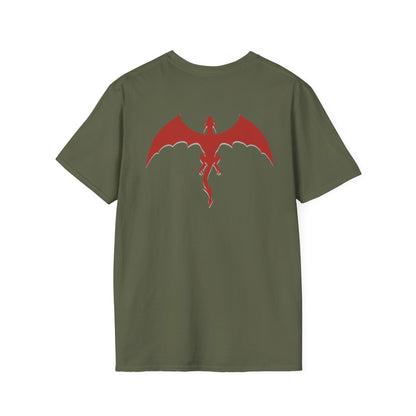 Dragon Crest With Back Winged Dragon T Shirt