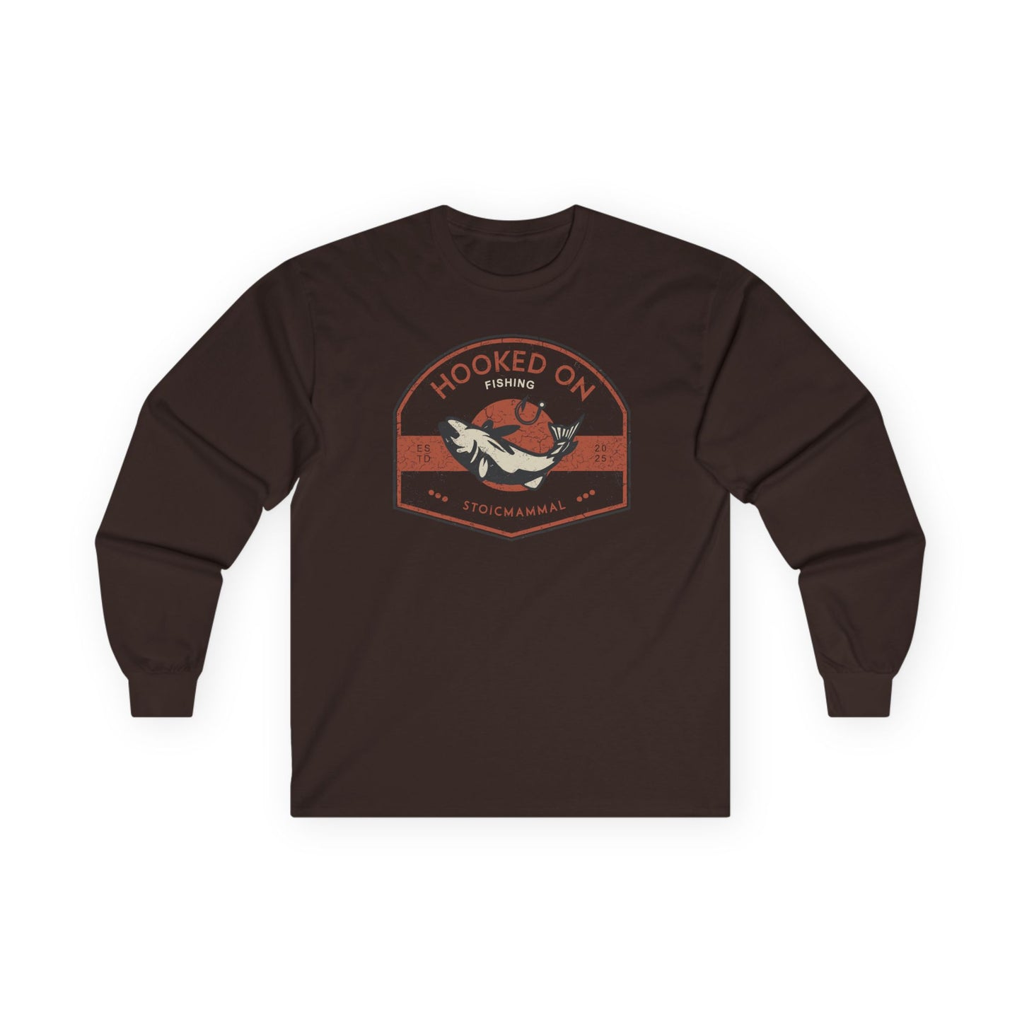 Hooked On Fishing Unisex Long Sleeve Tee