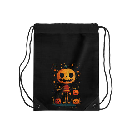 Halloween Pumpkin Trick Or Treat Drawstring Bag