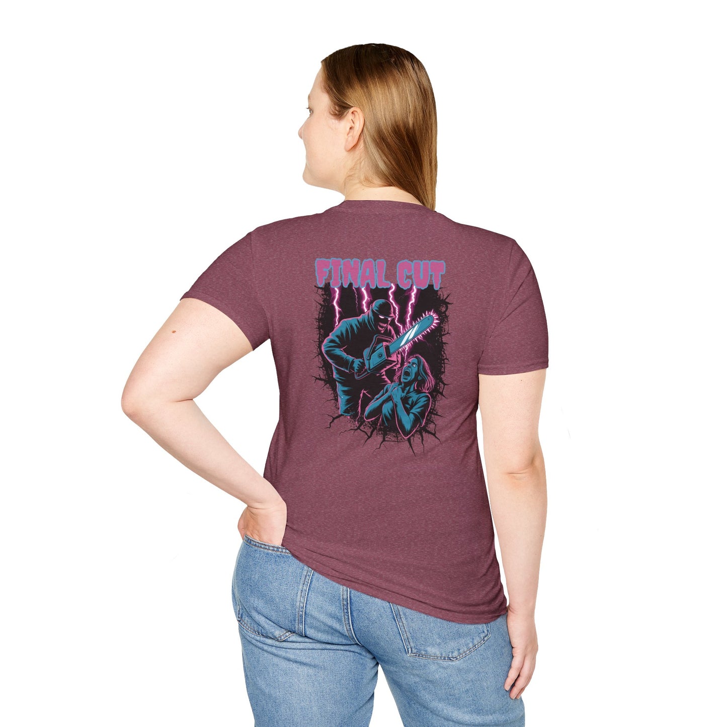 Final Cut Breaking Thru Slasher Halloween Graphic Halloween T-Shirt