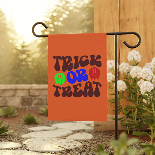 Trick Or Treat Colorful Candy Halloween Ghost Garden & House Banner