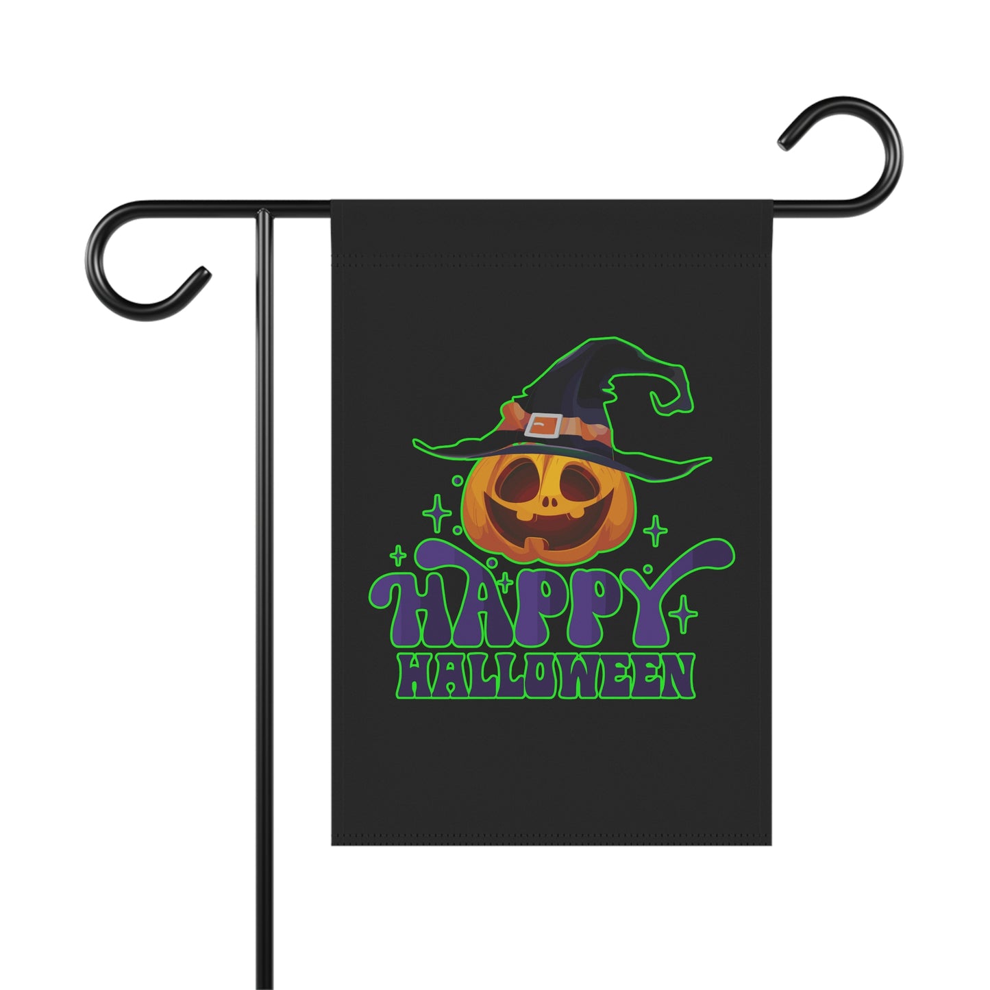 Happy Halloween Pumpkin Witch Garden & House Banner