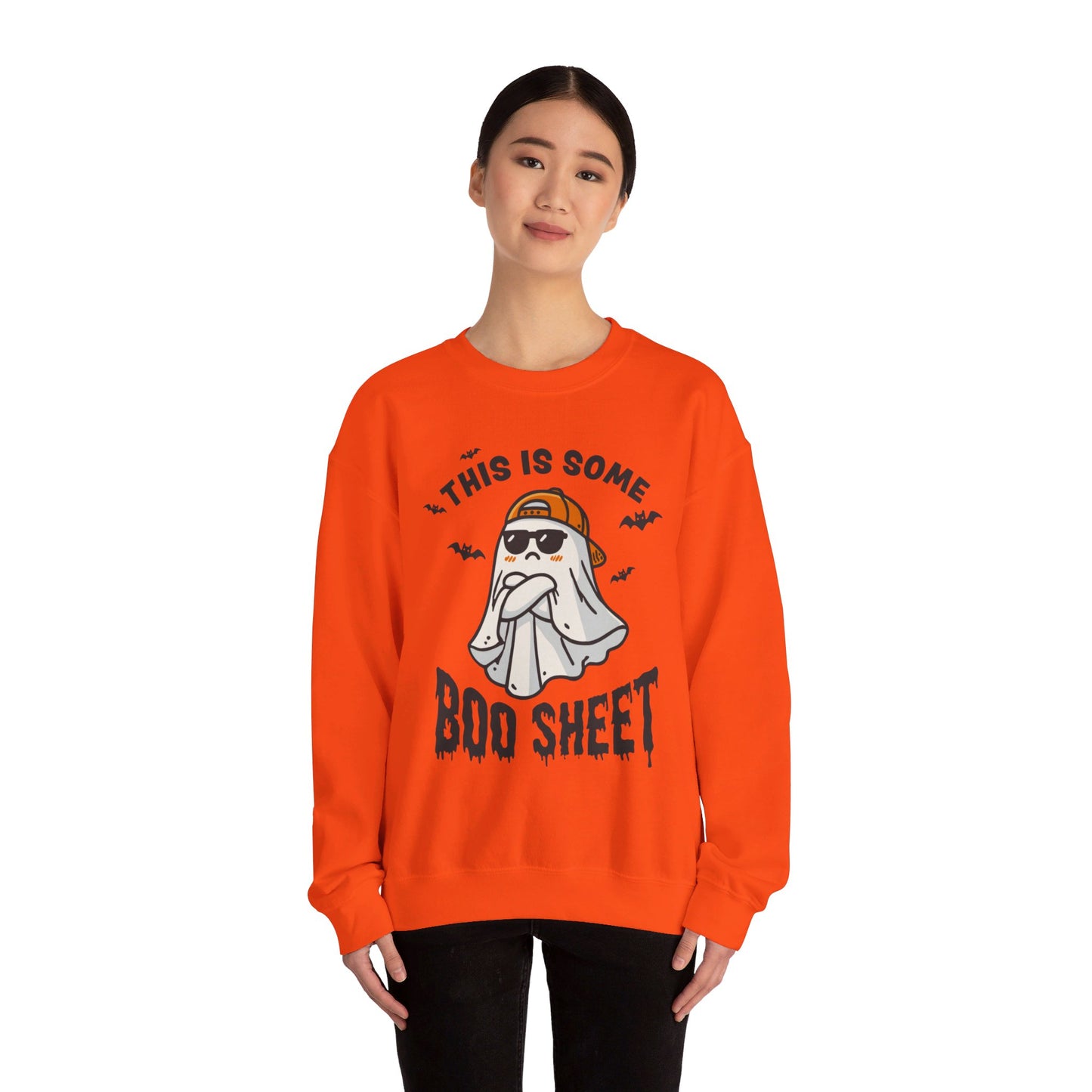 Halloween This Some Boo Sheet Unisex Heavy Blend™ Crewneck Sweatshirt