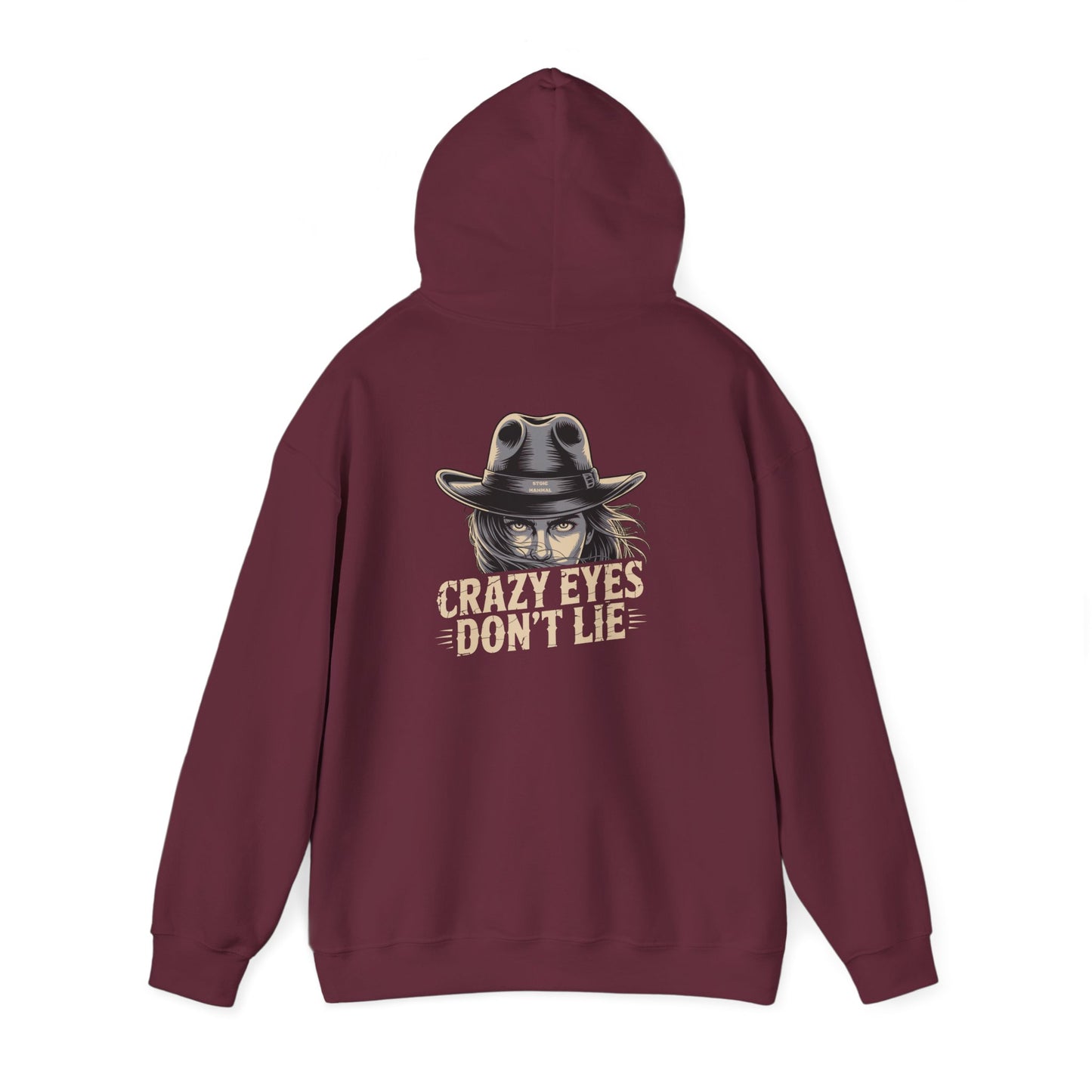 Crazy Eyes Don't Lie Western Cowgirl Graphic Hoodie