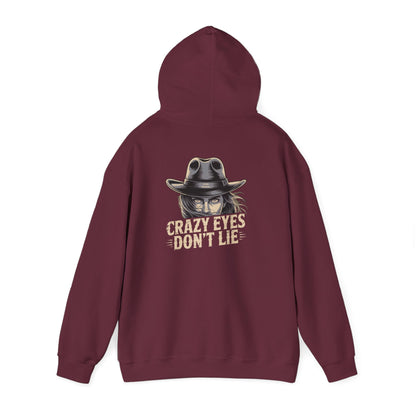 Crazy Eyes Don't Lie Western Cowgirl Graphic Hoodie