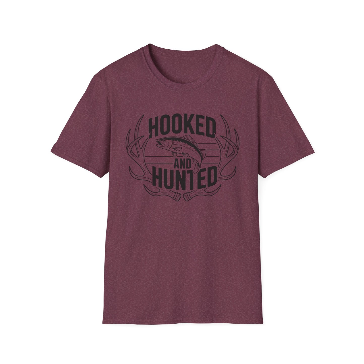 Hooked and Hunted Shield T Shirt