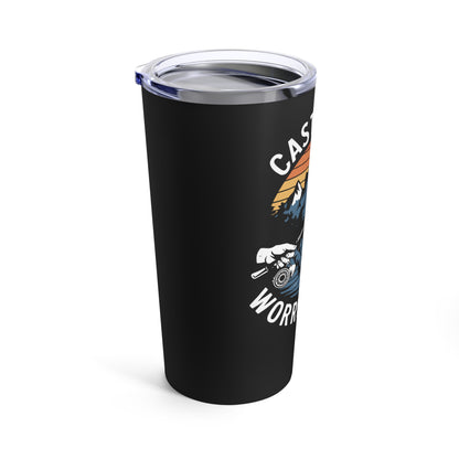 Cast Your Worries Away Stoic Mammal Tumbler 20oz