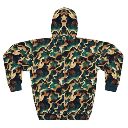 Adaptive Woodland Rebirth Camo Stealth Tactical Unisex Pullover Hoodie