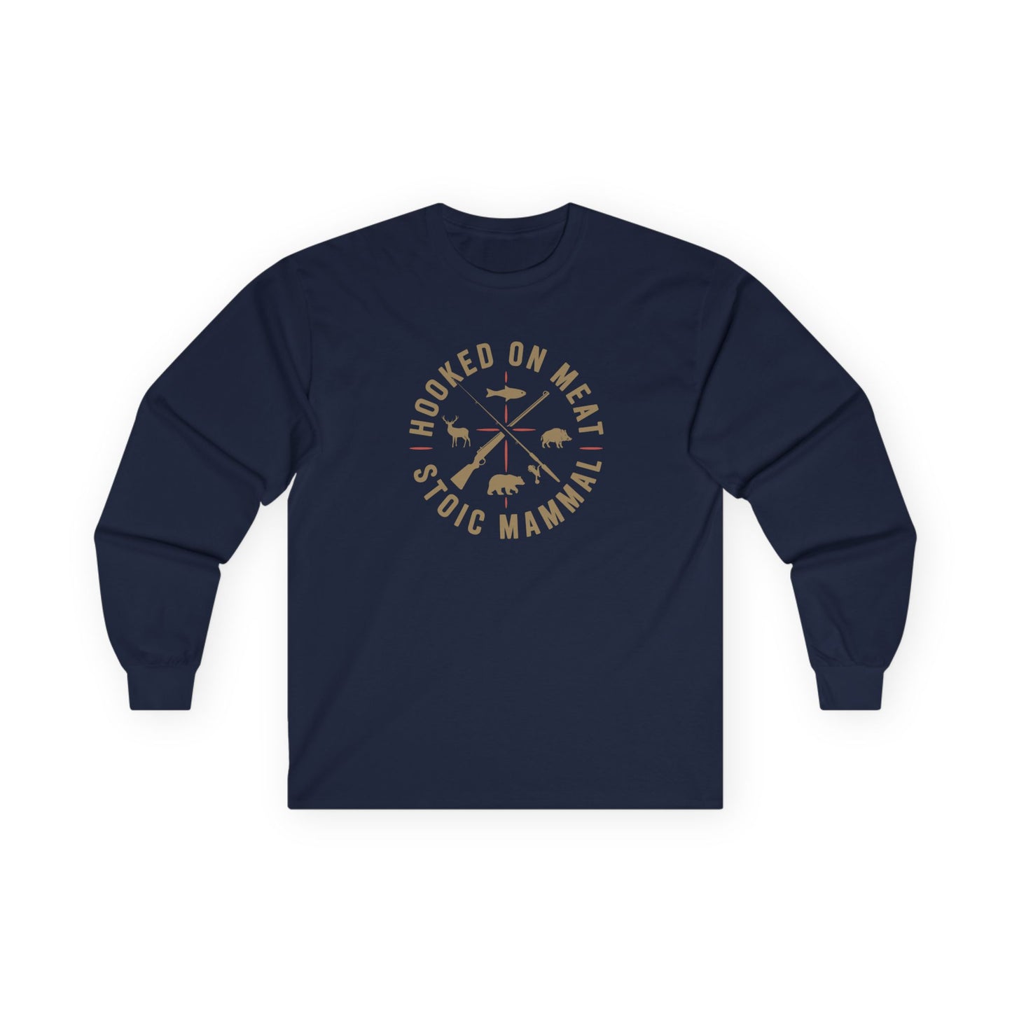 Hooked on Meat Unisex Long Sleeve Tee  Stoic Style