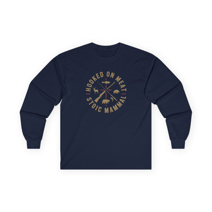 Hooked on Meat Unisex Long Sleeve Tee  Stoic Style