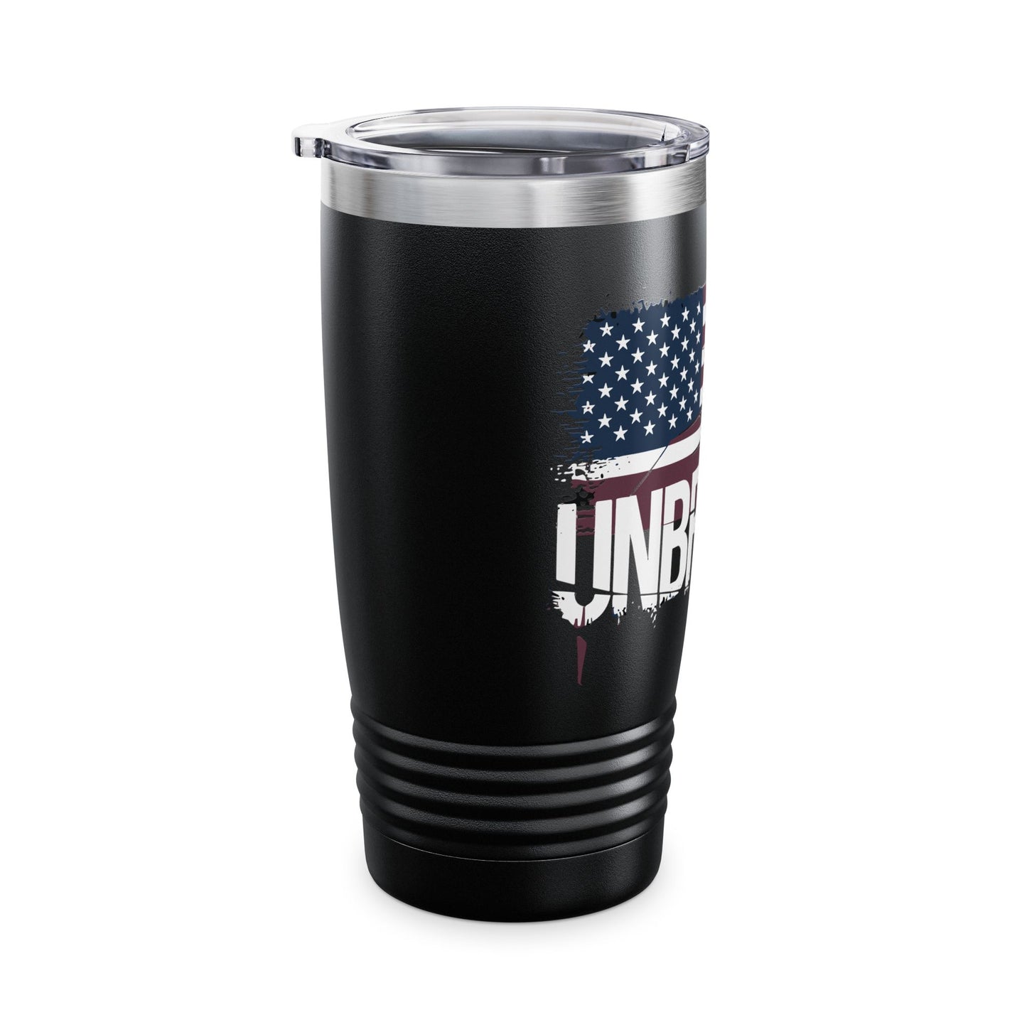 Unbroken American Tattered Flag Ringneck Tumbler, 20oz