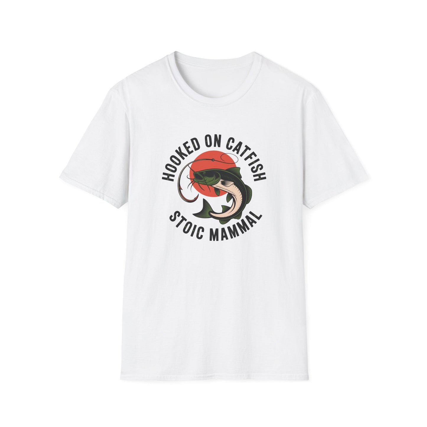 Hooked on Catfish Retro Sun T Shirt