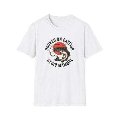 Hooked on Catfish Retro Sun T Shirt