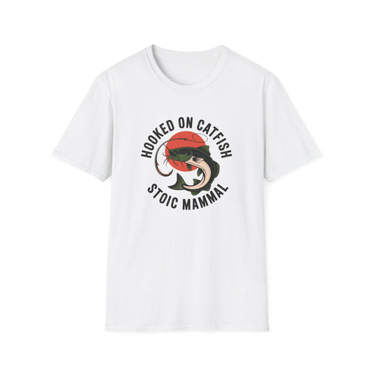 Hooked on Catfish Retro Sun T Shirt