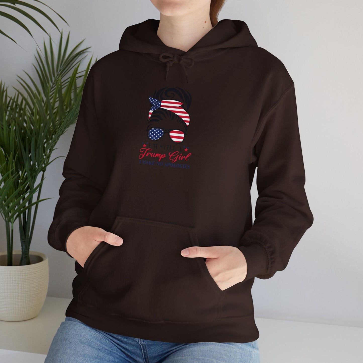 I'm Still A Trump Girl I Make No Apologies Unisex Heavy Blend™ Hooded Sweatshirt