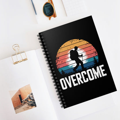 Overcome Journal Spiral Notebook - Ruled Line