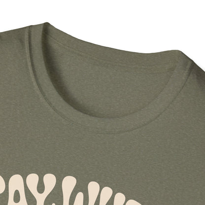 Stabby McPeachface Say When T-Shirt  Funny Retro Cartoon Knife Character