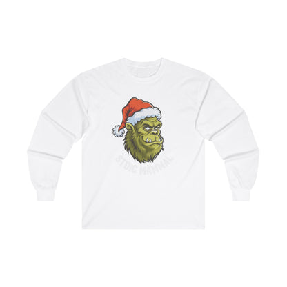 Grinch Style Stoic Mammal Christmas Unisex Ultra Cotton Long Sleeve Tee