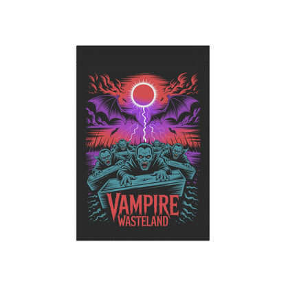 Vampire Wasteland Halloween Garden Banner, Spooky Outdoor Decor, Fall Flag, Yard Art, Pumpkin Decorations