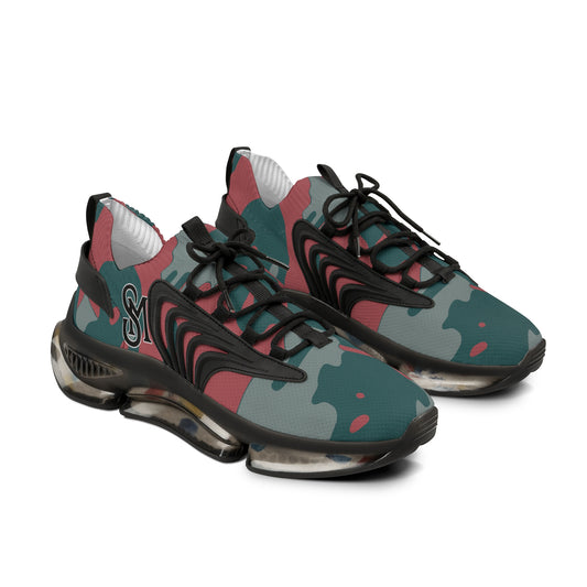 Fresh Crimson Digi Cam Men's Mesh Sneakers