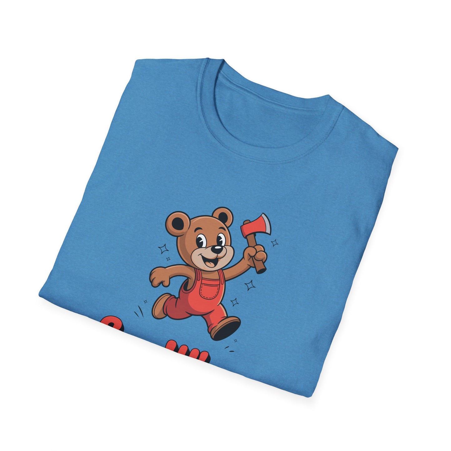 Chopper Cub Say When T-Shirt  Cute Chaos Cartoon Axe Bear Tee