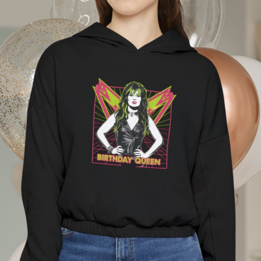 Birthday Queen Women's Cinched Bottom Hoodie