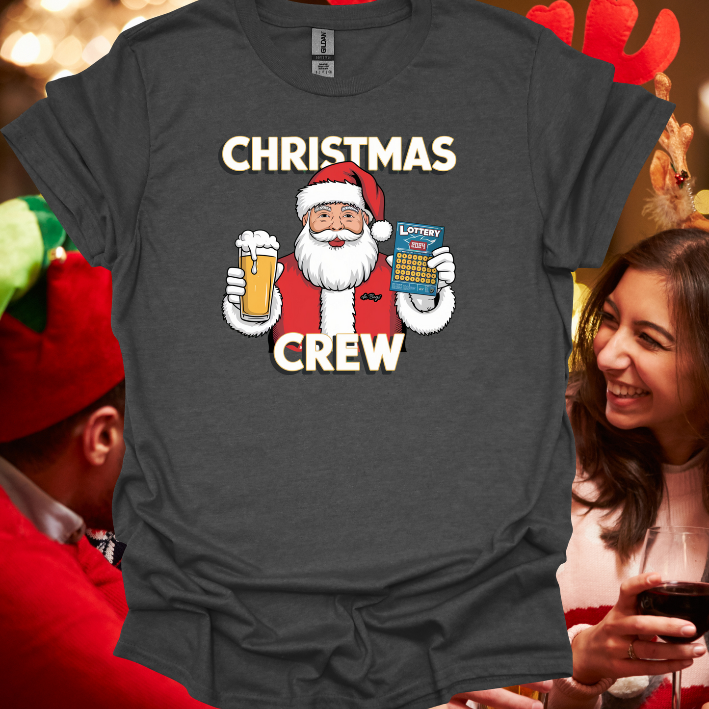 Huck's Christmas Crew 2024 Softstyle T-Shirt