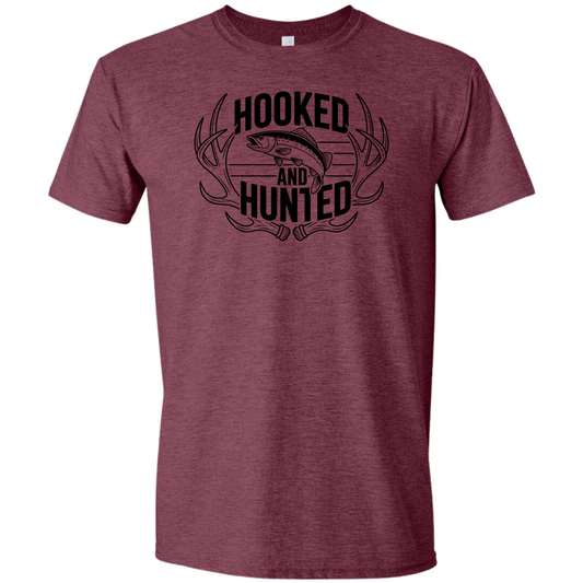 Hooked and Hunted Shield T Shirt