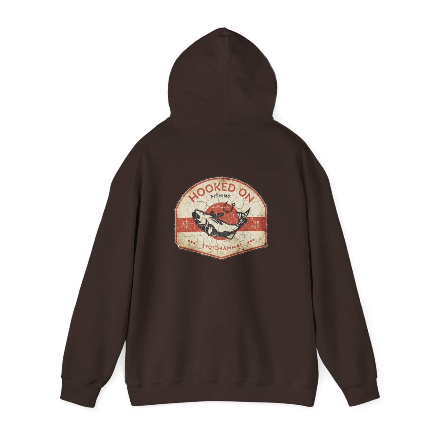 Hooked On Fishing Weathered AF  Hooded Sweatshirt
