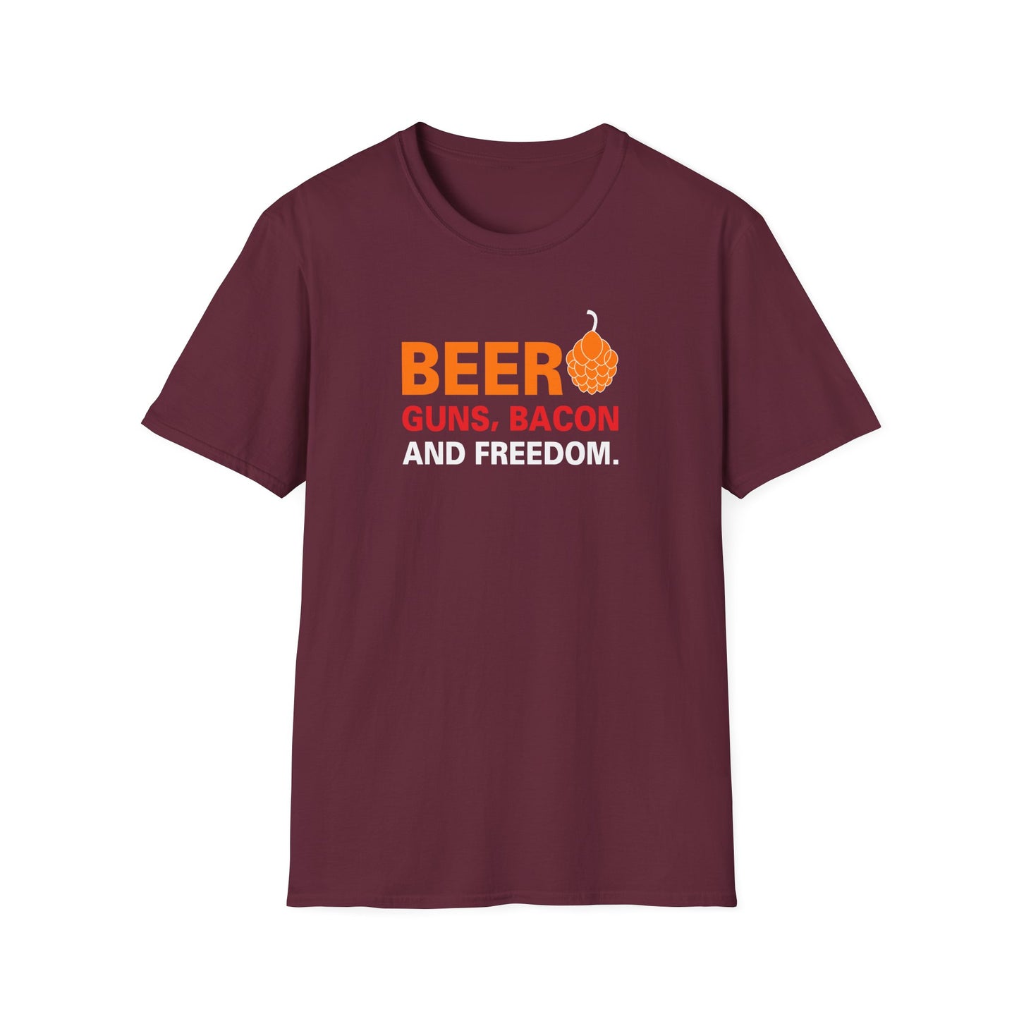 Beer Guns Bacon and Freedom T-Shirt