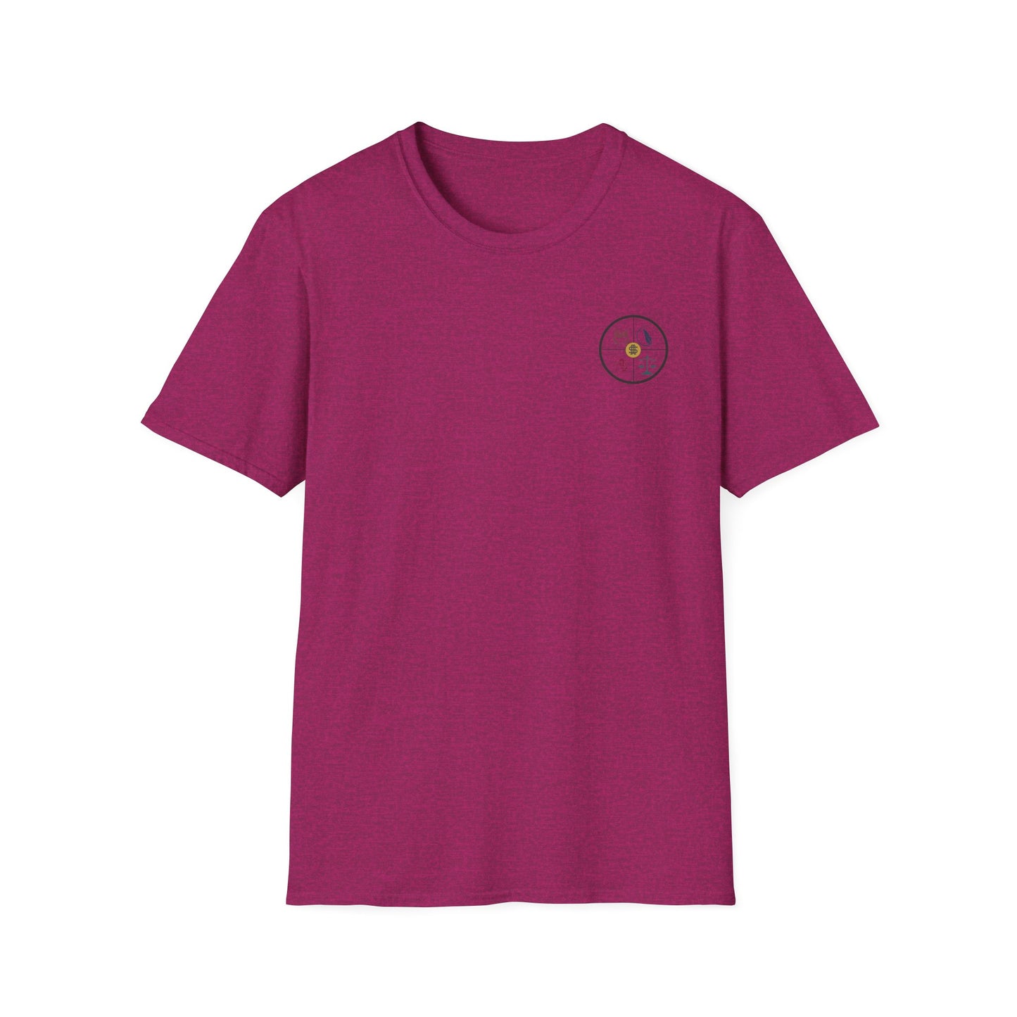 Fortune Favors the Bold Skeleton Flag T-Shirt Stoic Wheel Chest Crest