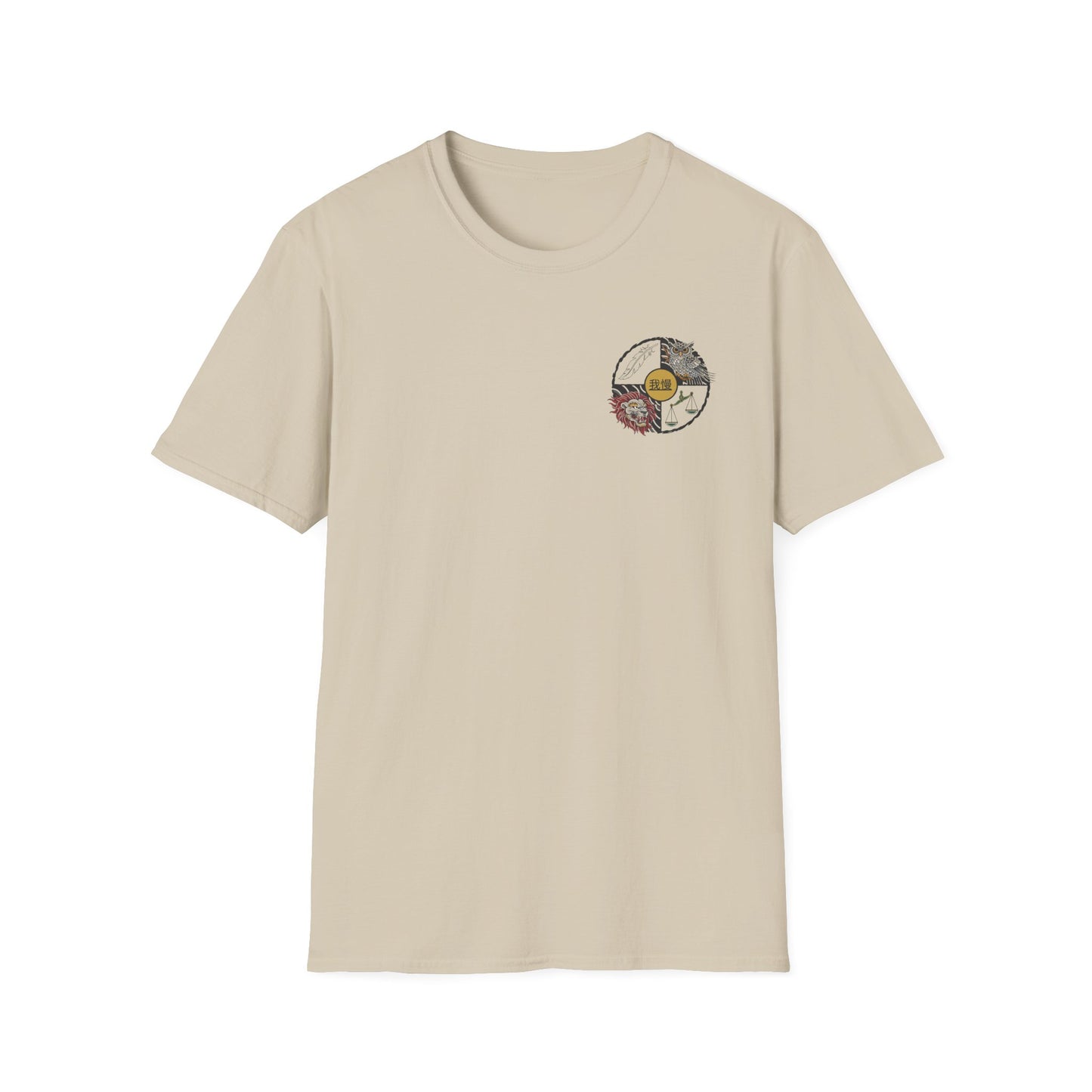 Warrior Spirit Samurai Bear T-Shirt Kanji Japanese Rising Sun Graphic Tee