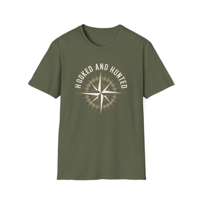Compass Rose Hooked and Hunted T Shirt