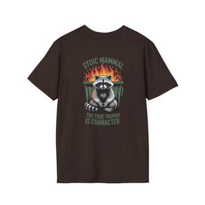 Stoic Mammal “Dumpster Fire” Raccoon T-Shirt