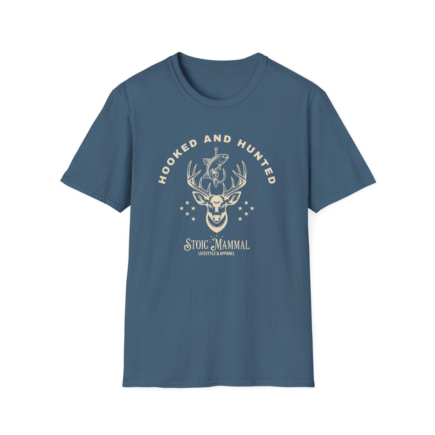 Hooked and Hunted Stoic Branded T Shirt