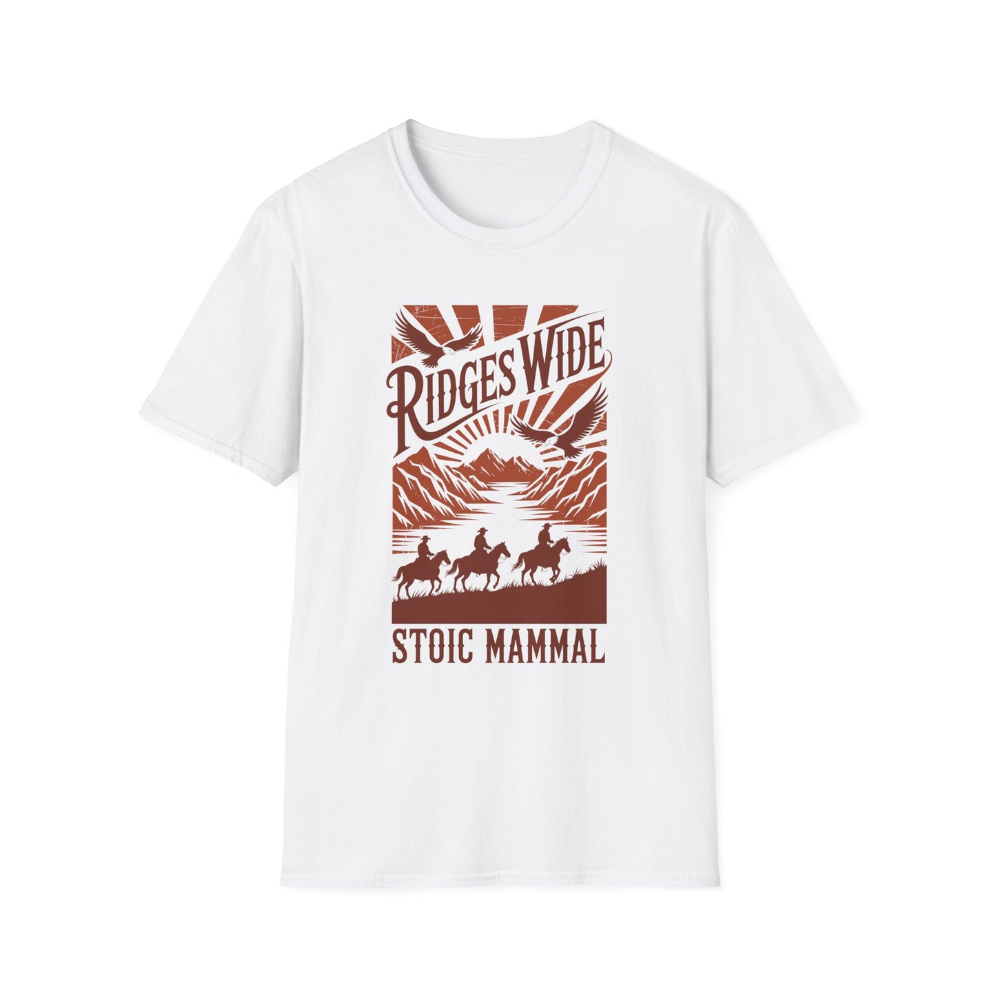 Ridges Wide Country Music Album Tee Stoic Mammal