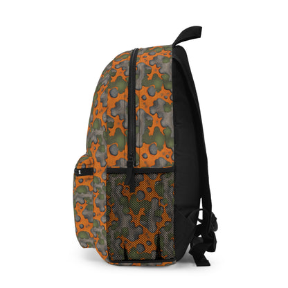 Backpack - Digi Camo Orange and Army Green Patterns