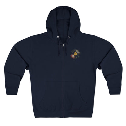 Warrior Spirit Samurai Bear Kanji Japanese Rising Sun Zip Hoodie
