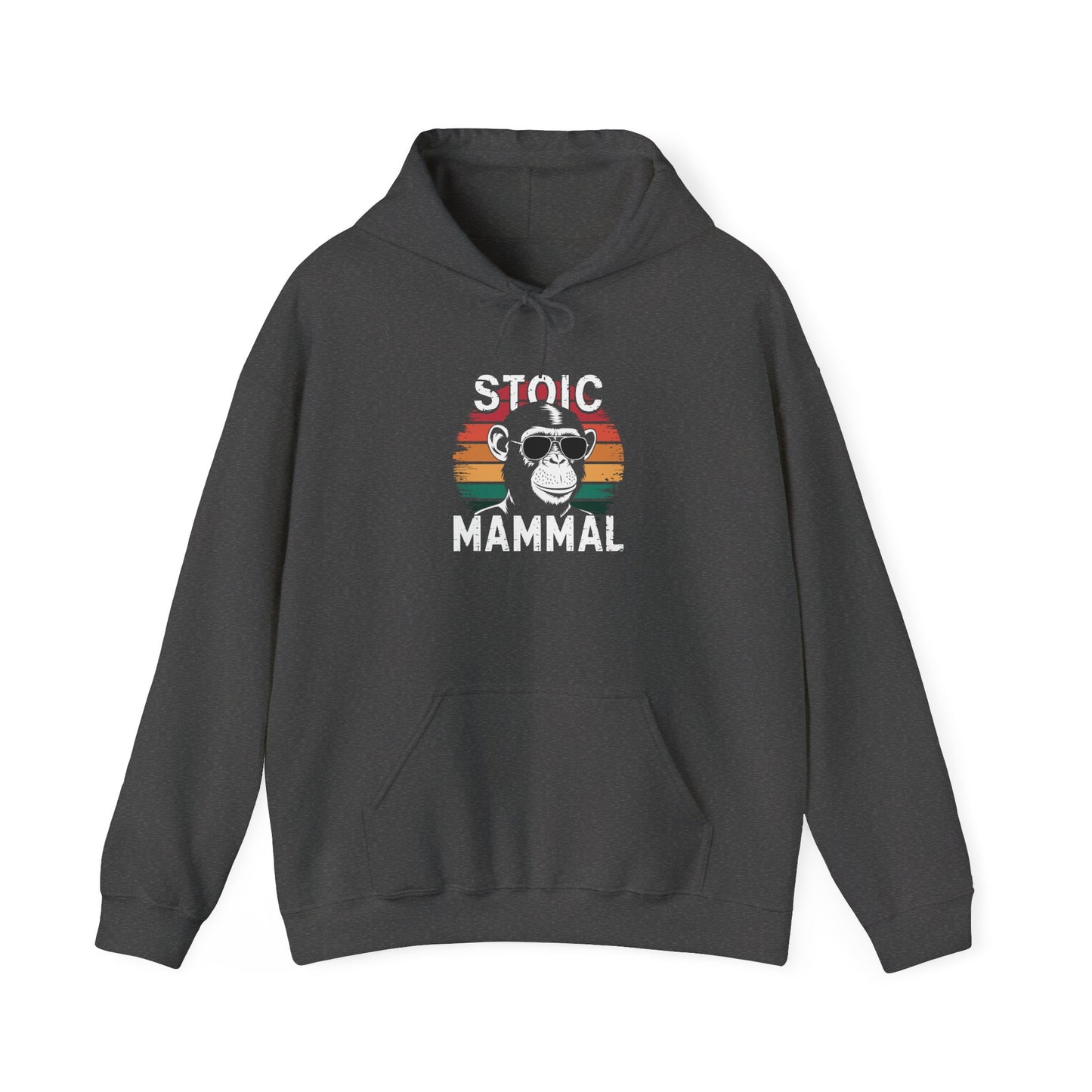 Stoic Mammal Primate Chillin' with Sunglasses Unisex Heavy Blend™ Hooded Sweatshirt