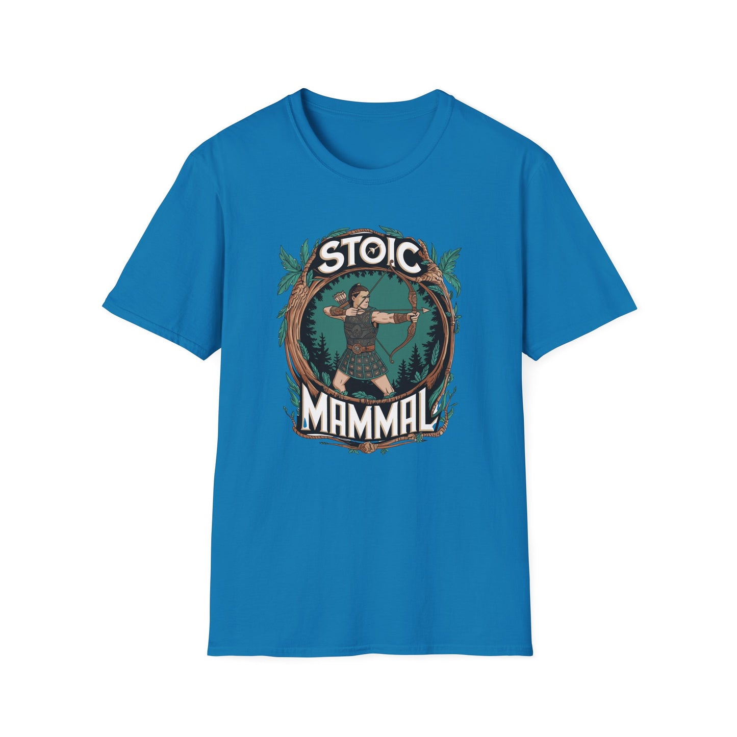 Celtic Warrior Retro Stoic Mammal Unisex Softstyle T-Shirt