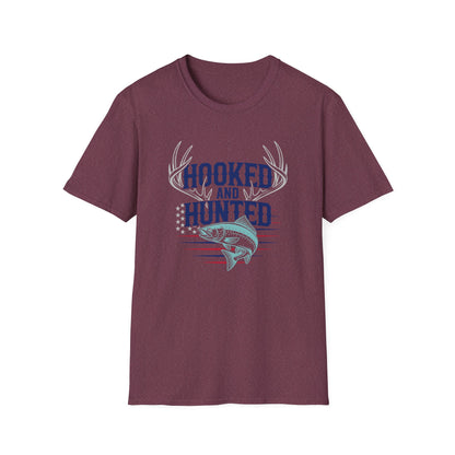 Hooked and Hunted Stars and Stripes T Shirt