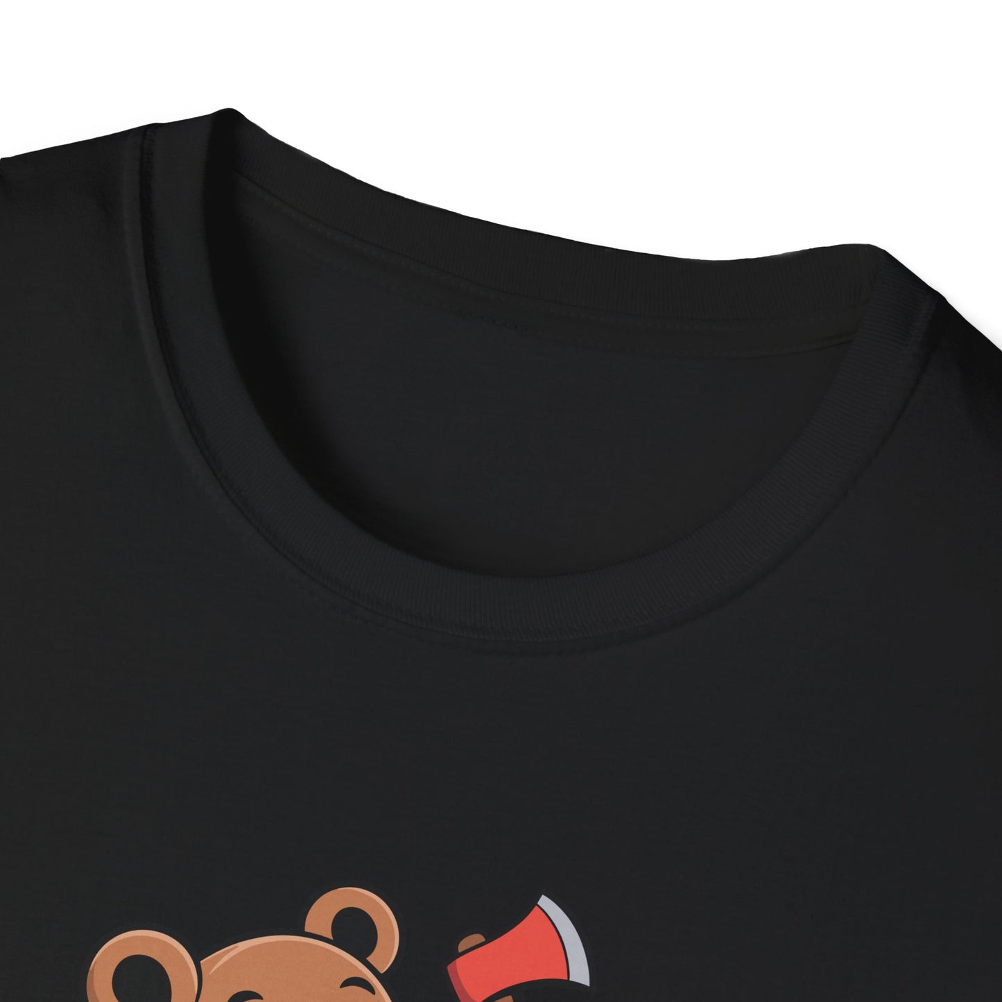 Chopper Cub Say When T-Shirt  Cute Chaos Cartoon Axe Bear Tee