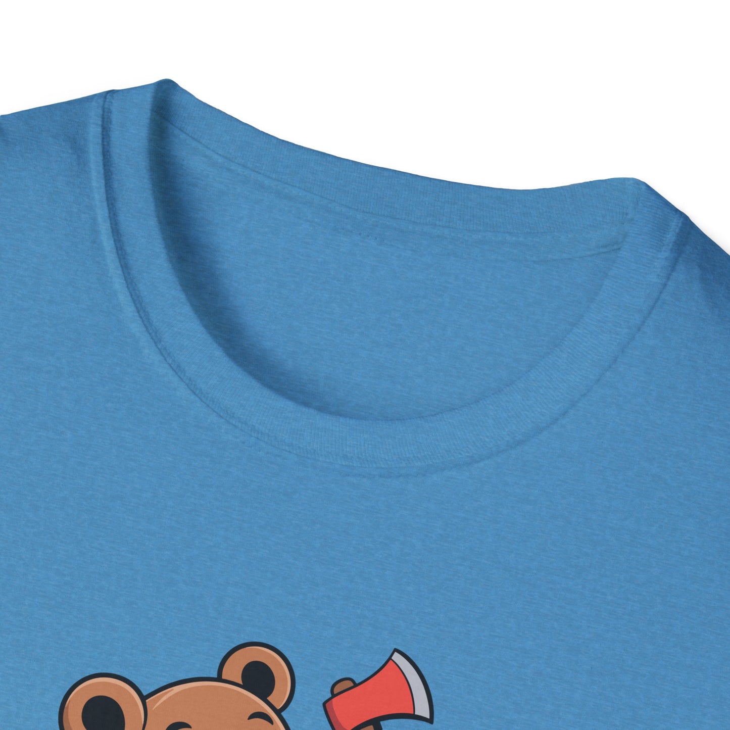 Chopper Cub Say When T-Shirt  Cute Chaos Cartoon Axe Bear Tee