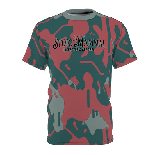 Crimson Digi Camouflage Stoic Mammal Lifestyle Apparel Tee