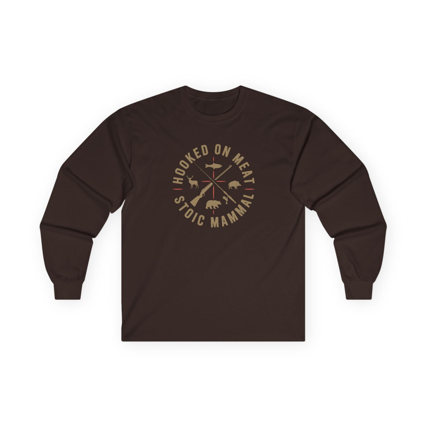 Hooked on Meat Unisex Long Sleeve Tee  Stoic Style