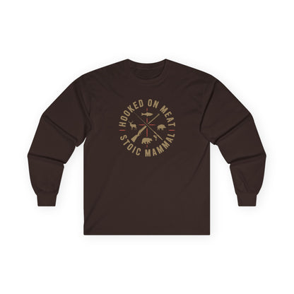 Hooked on Meat Unisex Long Sleeve Tee  Stoic Style